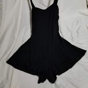 Solid black romper Size M